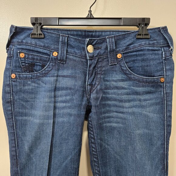 Vintage True Religion Medium Wash Flare Leg Jeans Size 29 - Picture 2 of 16